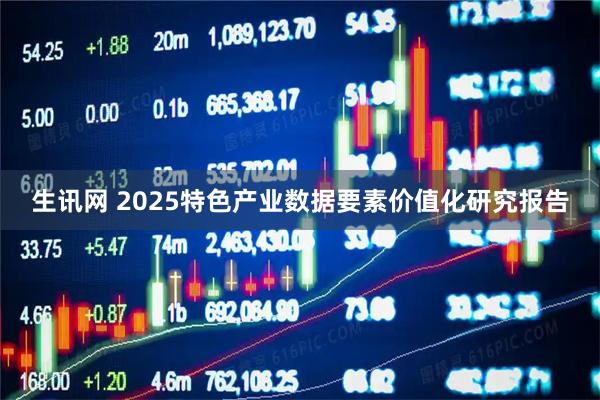 生讯网 2025特色产业数据要素价值化研究报告