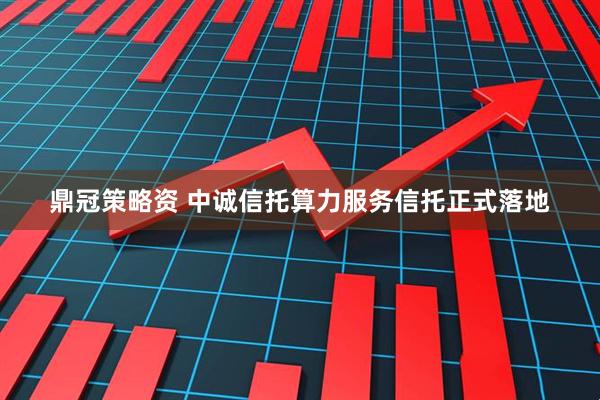 鼎冠策略资 中诚信托算力服务信托正式落地
