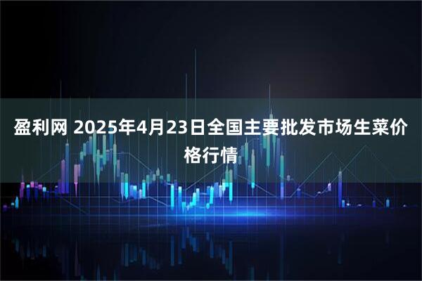盈利网 2025年4月23日全国主要批发市场生菜价格行情